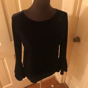 Chico’s Black Velvet Top